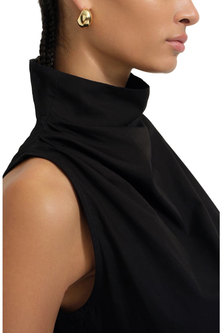 Minna Poplin Shift Dress, Alternate, color, BLACK