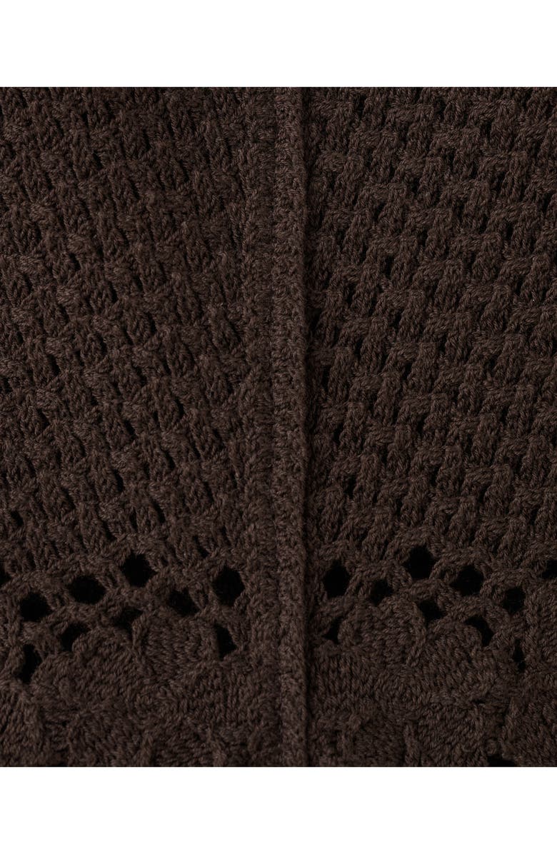 MANGO Crochet Mid Rise Mini Shorts, Alternate, color,