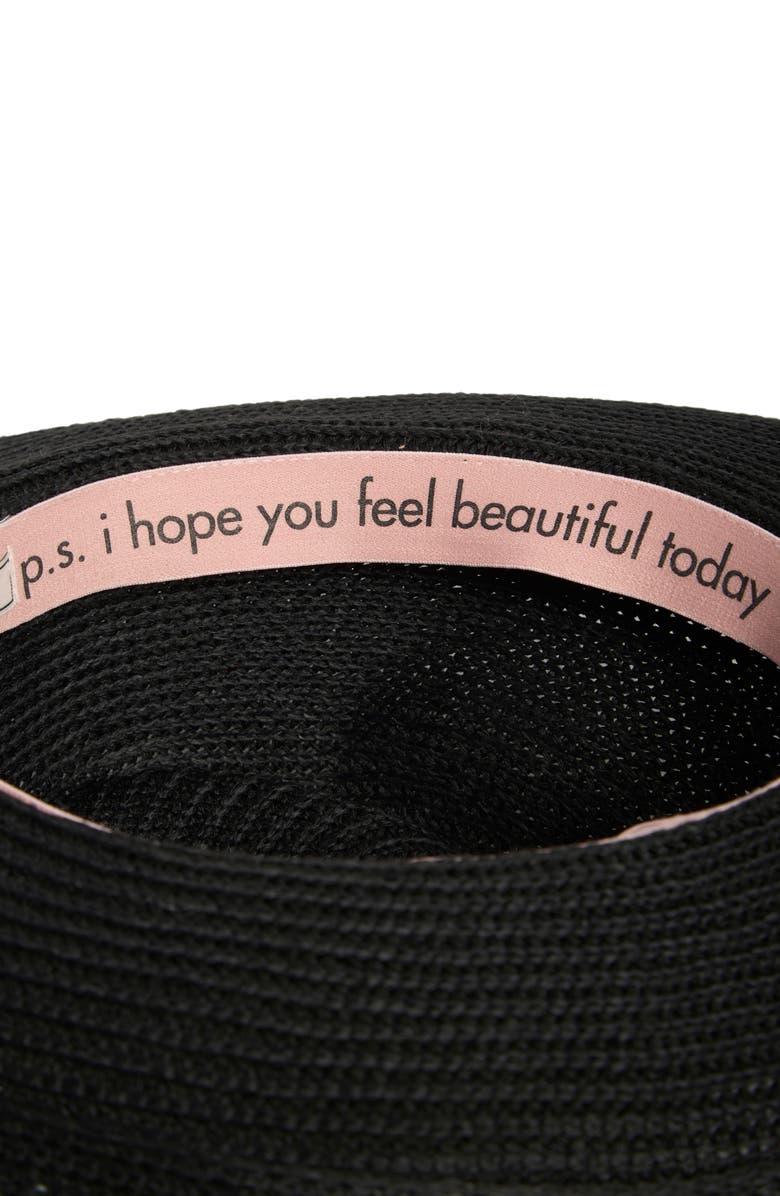 BCBG Packable Knit Cowboy Hat, Alternate, color, Black