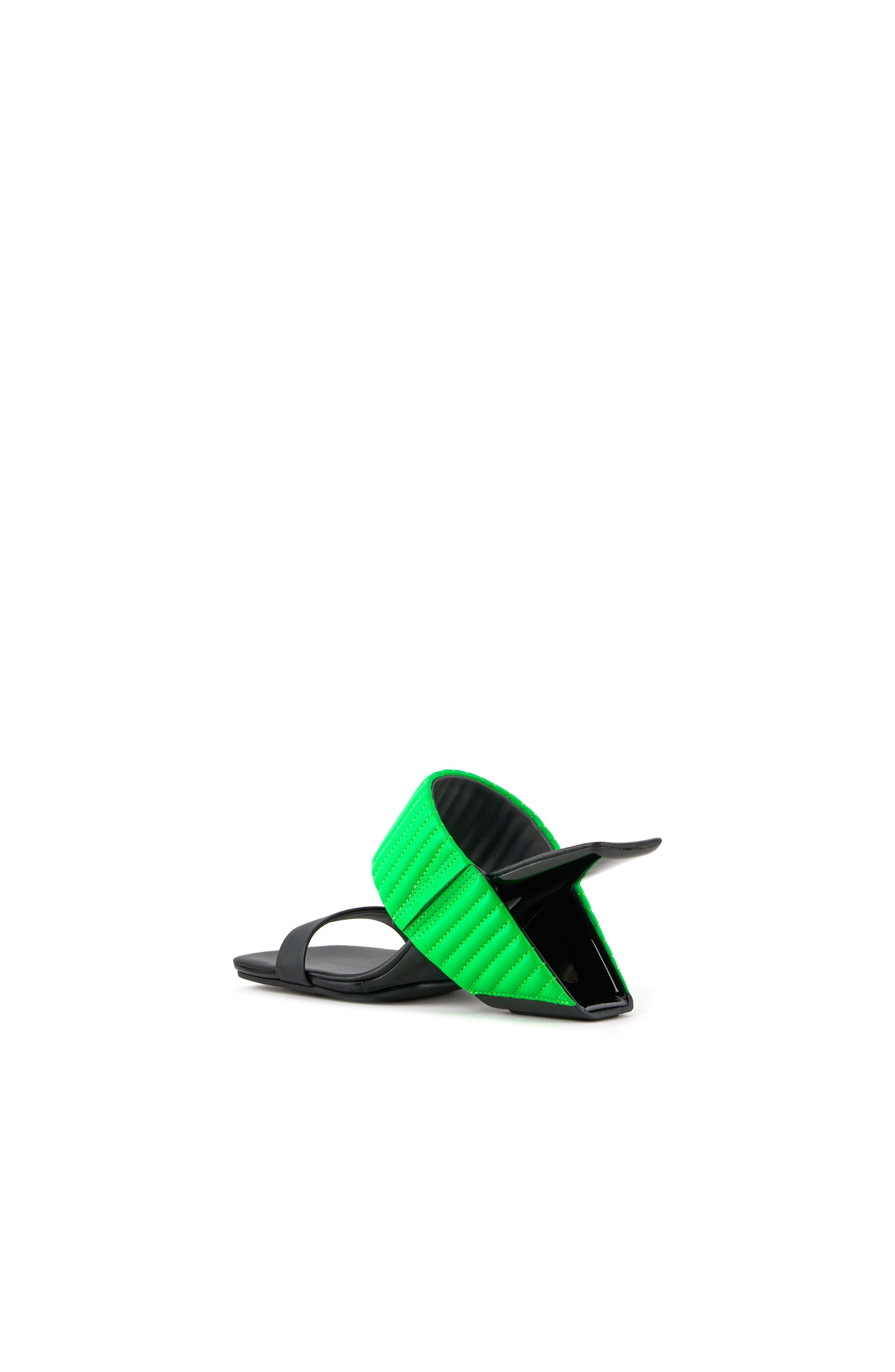 Loop Hi Puffier Sandals, Alternate, color, Fluo Green Puffier