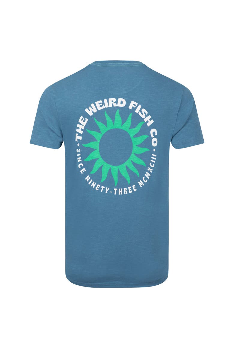 Sun Beam Back Print Graphic T-Shirt, Alternate, color, Washed Blue