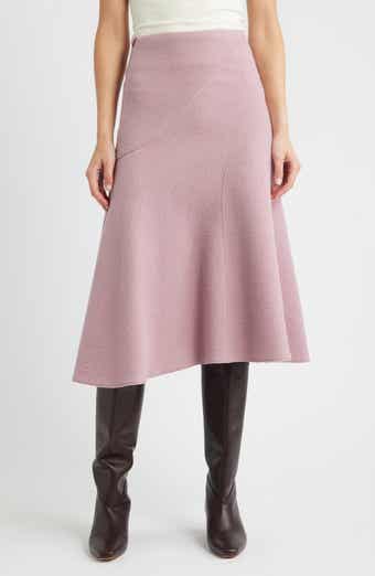 BOSS Vicena Maxi Woven Boiled Wool Skirt