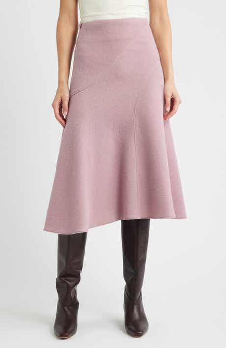 BOSS Vicena Maxi Woven Boiled Wool Skirt