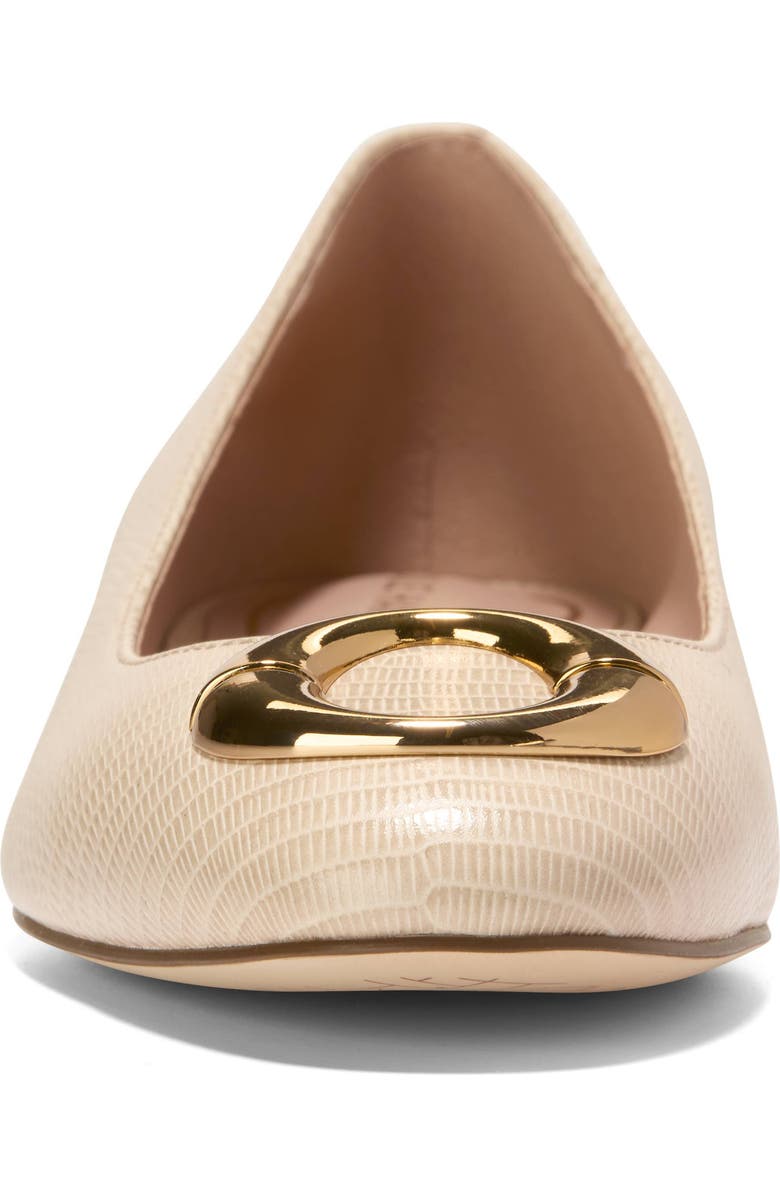 Cole Haan Skylar Ballet Flat, Alternate, color, Oat Lizard Prt Leather