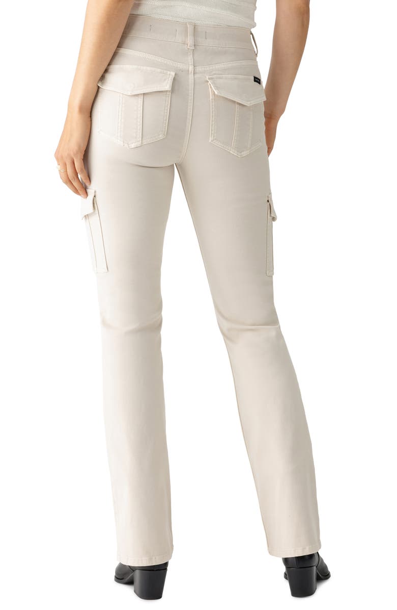 Sanctuary Hayden Sculpted Cotton Blend Bootcut Cargo Pants, Alternate, color, Toasted Almond