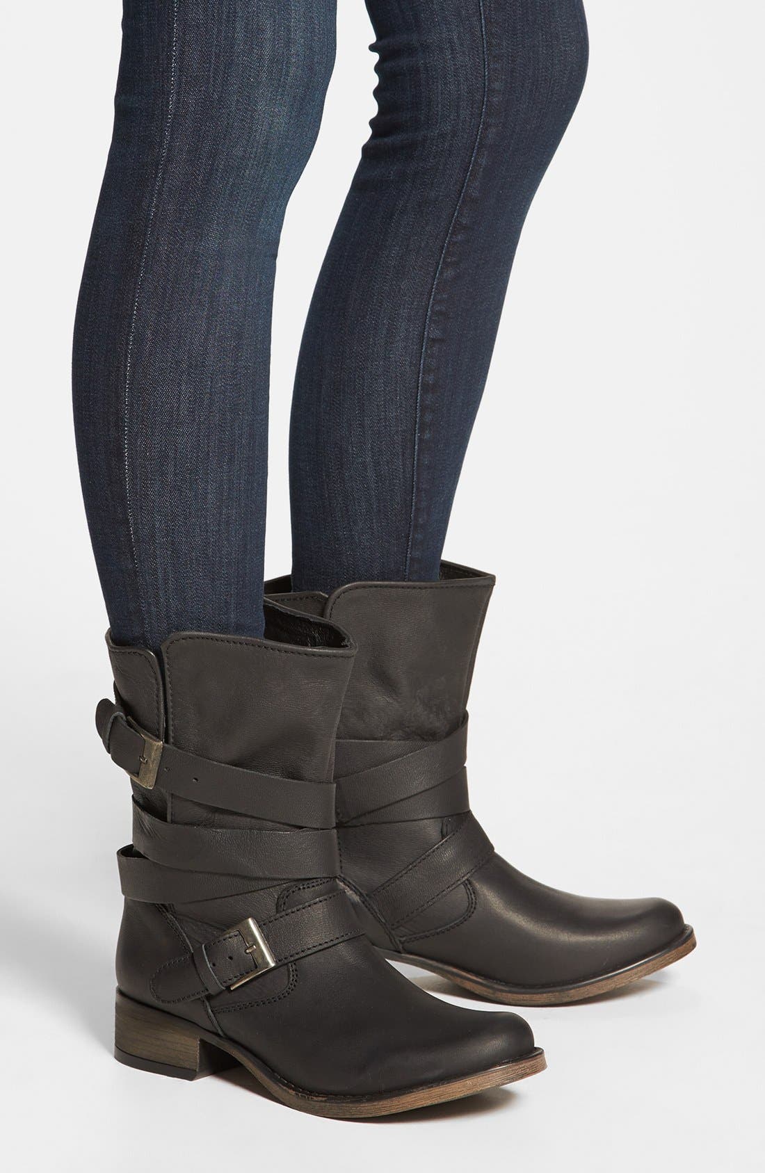 'Brewzzer' Boot, Alternate, color, BLACK LEATHER