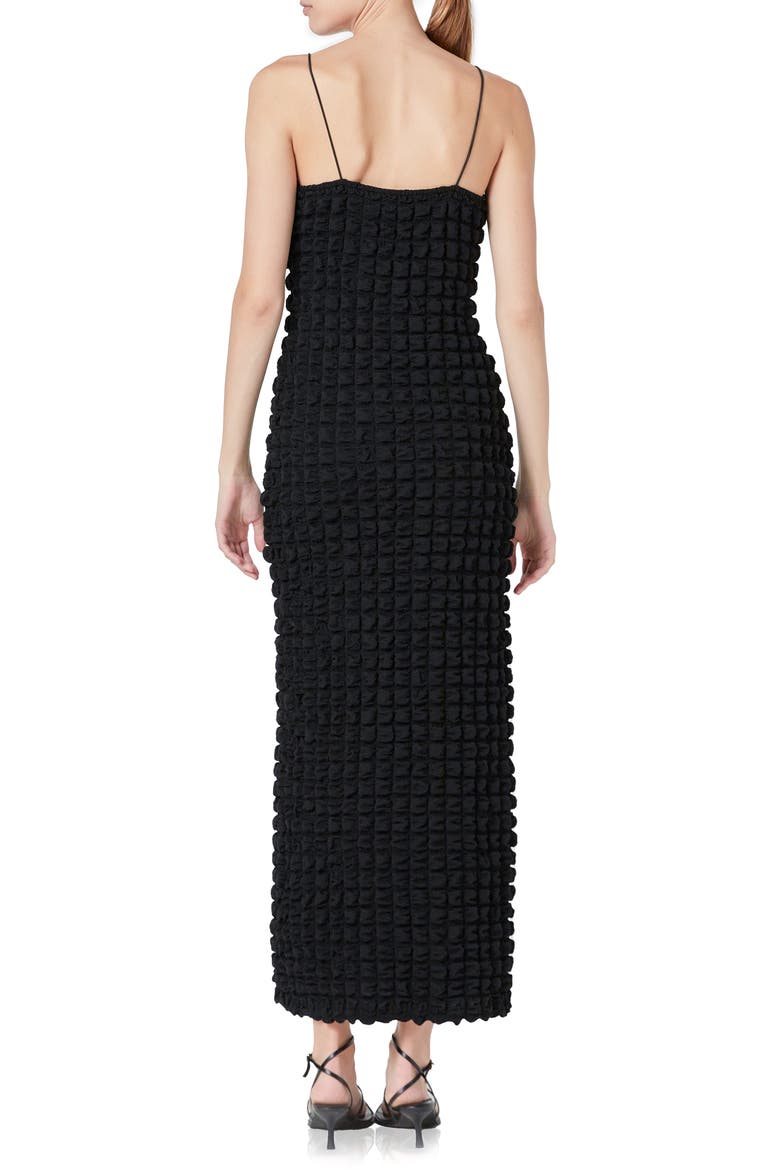 Bubble Maxi Slipdress, Alternate, color, BLACK