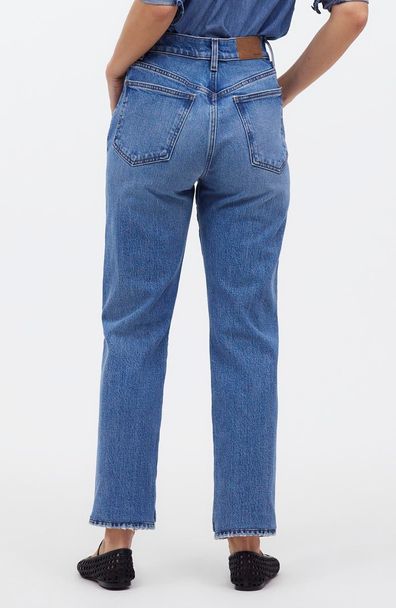 Madewell '90s High Waist Crop Straight Leg Jeans, Alternate, color,