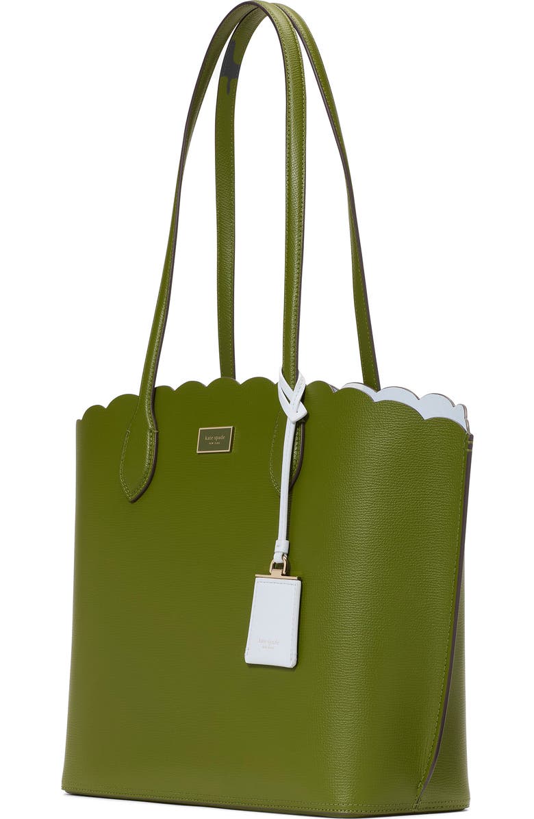 Kate Spade New York suite scallop crossgrain leather tote, Alternate, color,