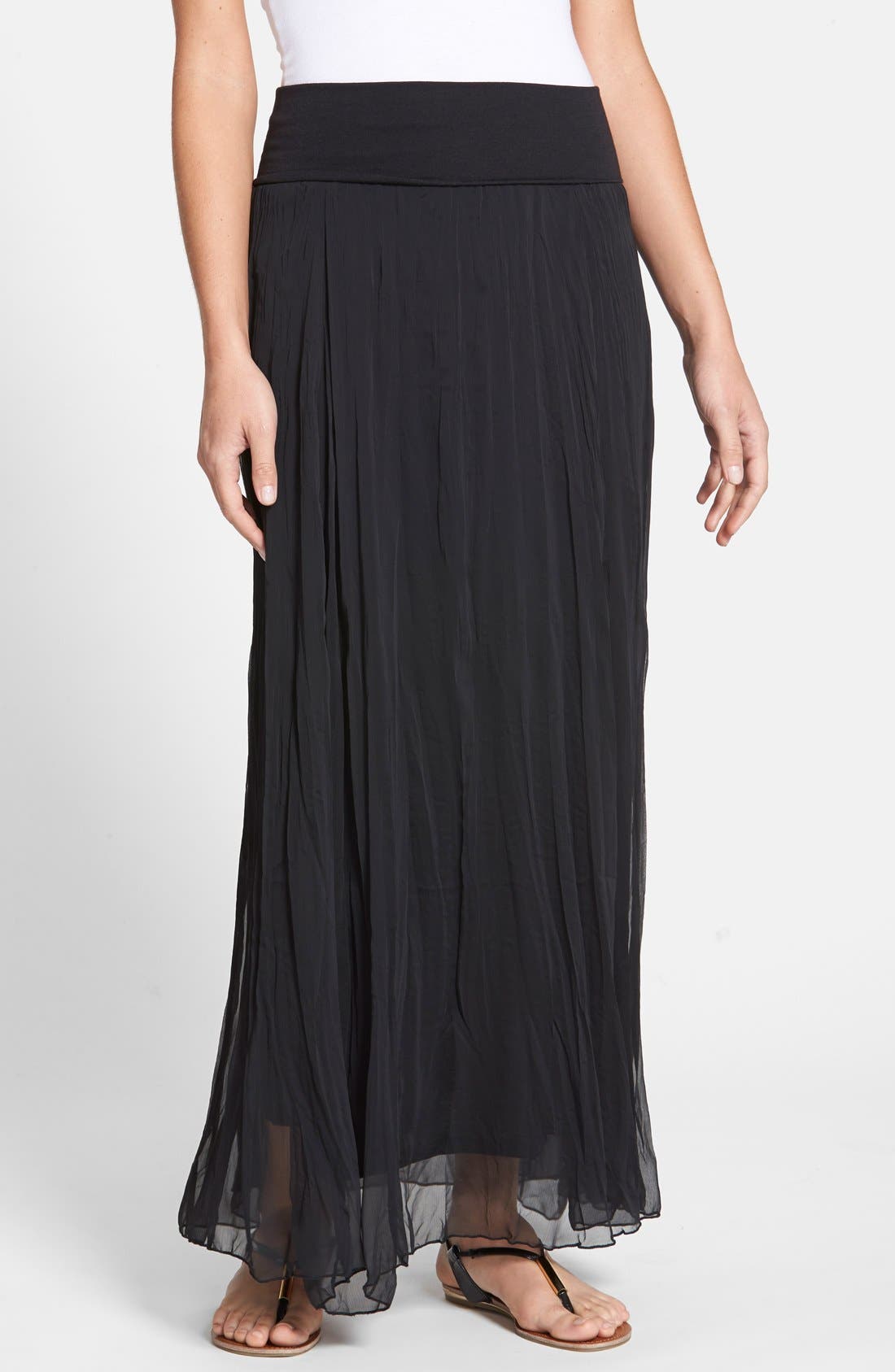 Max & Mia Crinkled Maxi Skirt (Women) | Nordstrom