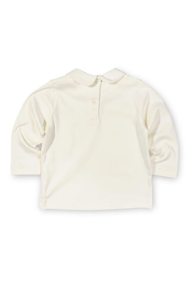 Knit Long Sleeve Blouse With Embroidered Flowers, Alternate, color, Ivory