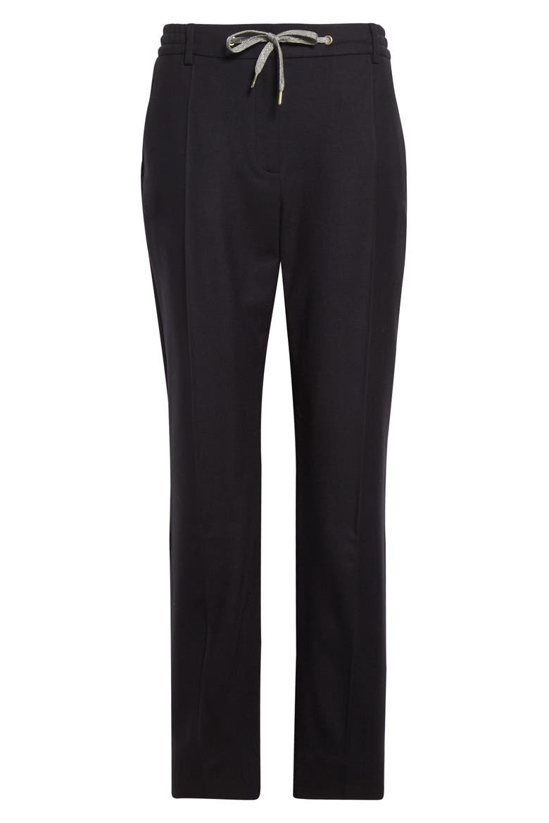 Stretch Wool Flannel Narrow Leg Pants, Alternate, color, 11N NEW BLUE