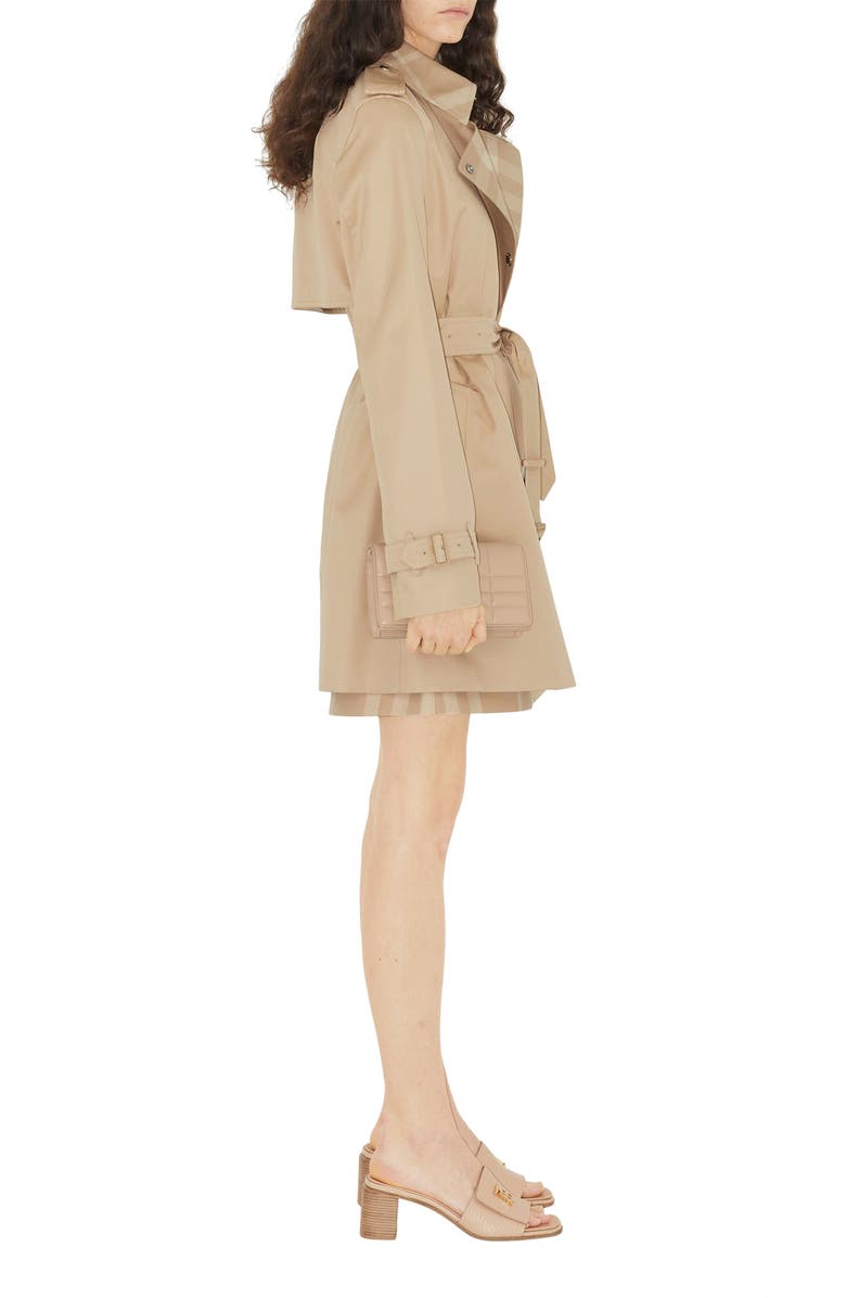 Burberry Sandridge Cotton Gabardine Trench Jacket, Alternate, color,