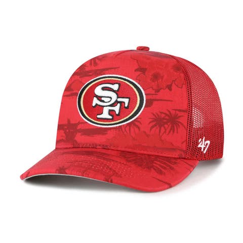 Men's '47 Scarlet San Francisco 49ers Fiji Trucker Adjustable Hat
