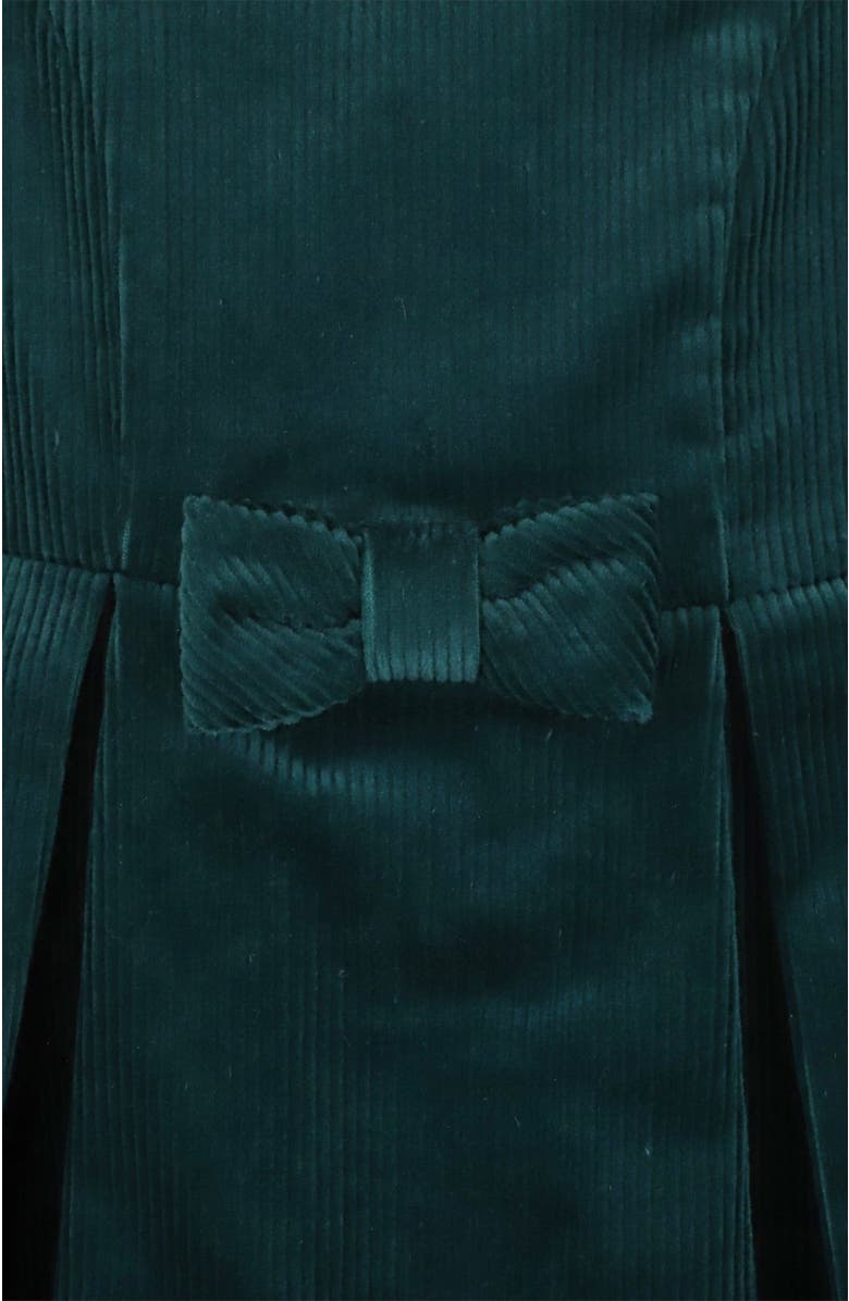 Hope & Henry Baby Girls' Bow Front Jumper, Infant, Alternate, color, Deep Green Corduroy