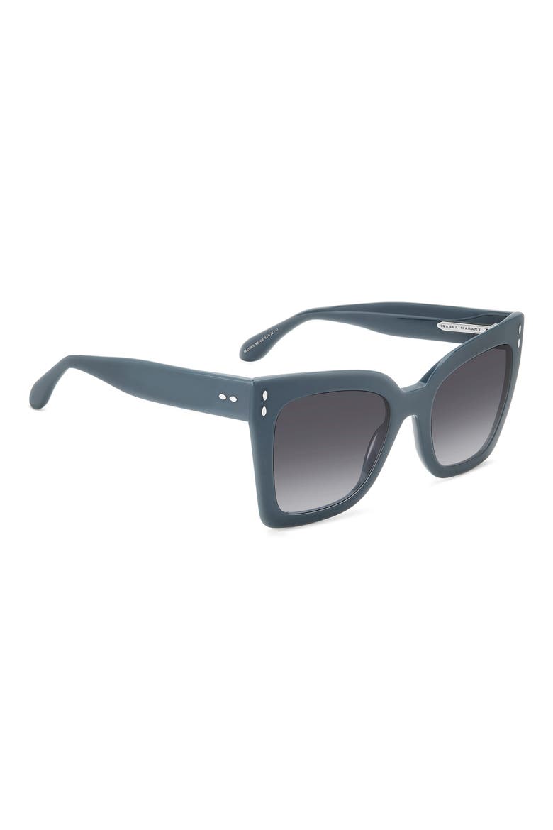 53mm Butterfly Sunglasses, Alternate, color, GREY/ GREY AZURE