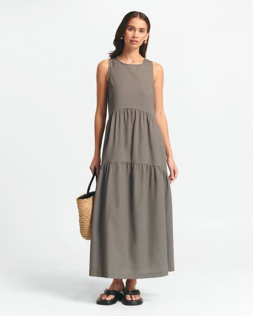 St Mrlo Remi Tiered Dress In Green