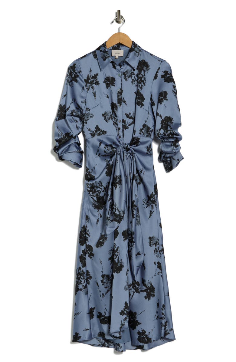 Cinq à Sept Jacey Cool Carnation Shirtdress, Alternate, color, Rustic Blue Multi
