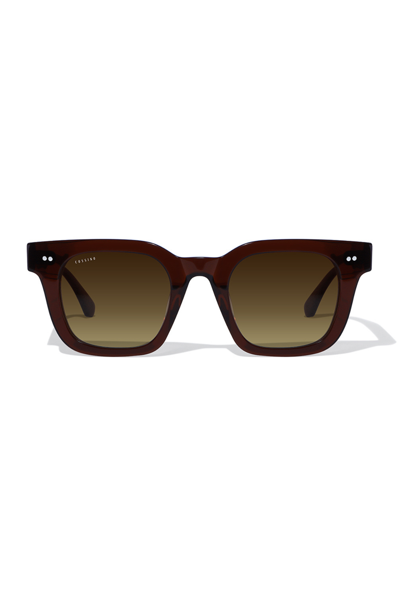 Cuadra 46mm Square Acetate Sunglasses, Main, color, Brown