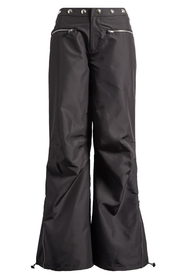 Minimal Cargo Trousers, Alternate, color, BLACK