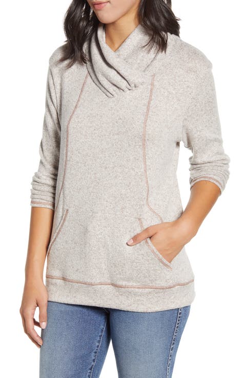 Cross Neck Seamed Pullover