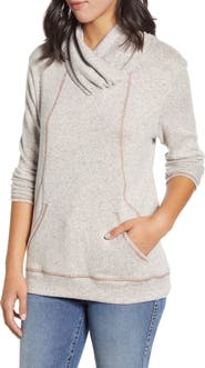 Loveappella Cross Neck Seamed Pullover