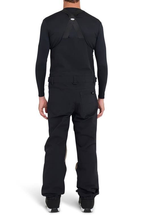 Quiksilver Fly High Water Resistant Snow Bibs In Black