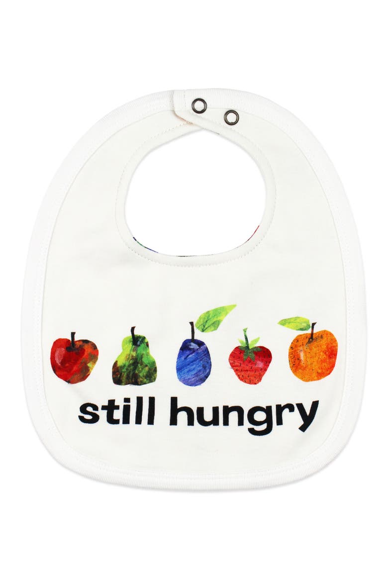 x 'The Very Hungry Caterpillar™' 2-Layer Reversible Organic Cotton Bib, Main, color, FRUIT