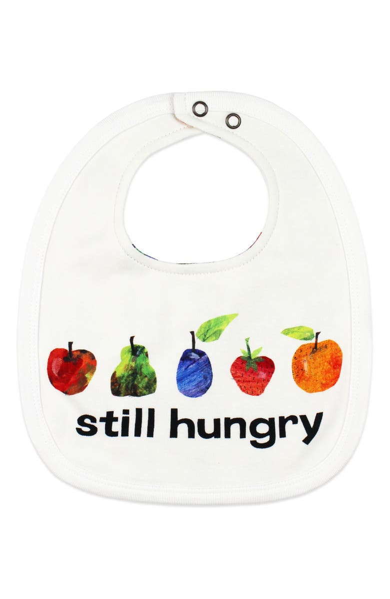 L'ovedbaby x 'The Very Hungry Caterpillar<sup>™</sup>' 2-Layer Reversible Organic Cotton Bib, Main, color, Fruit