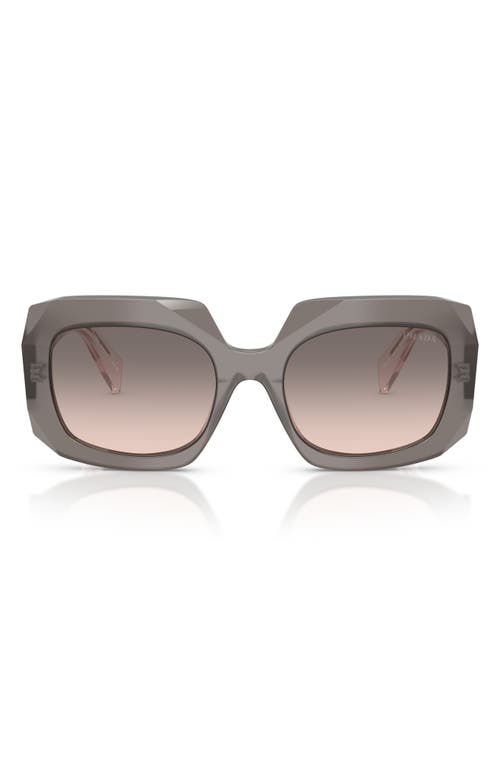 Prada 55mm Square Sunglasses In Brown