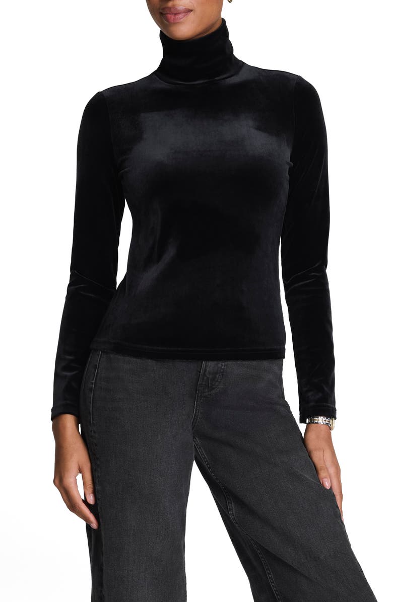 SPANX<sup>®</sup> Velvet Mock Neck Top, Main, color, 