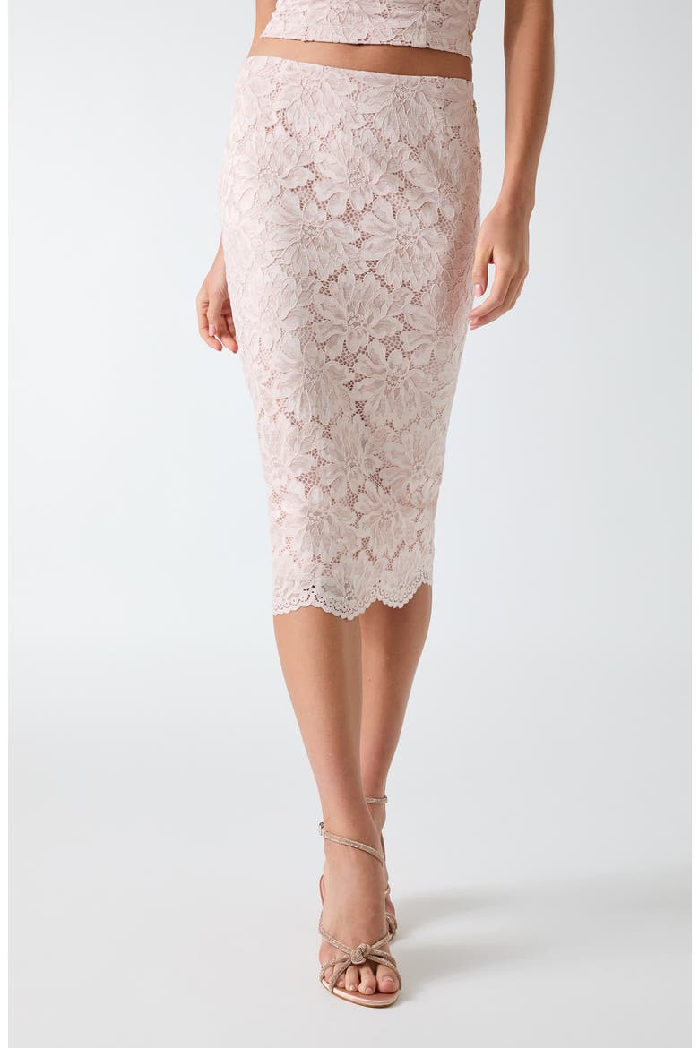 Katrina Lace Midi Skirt, Main, color, OPEN