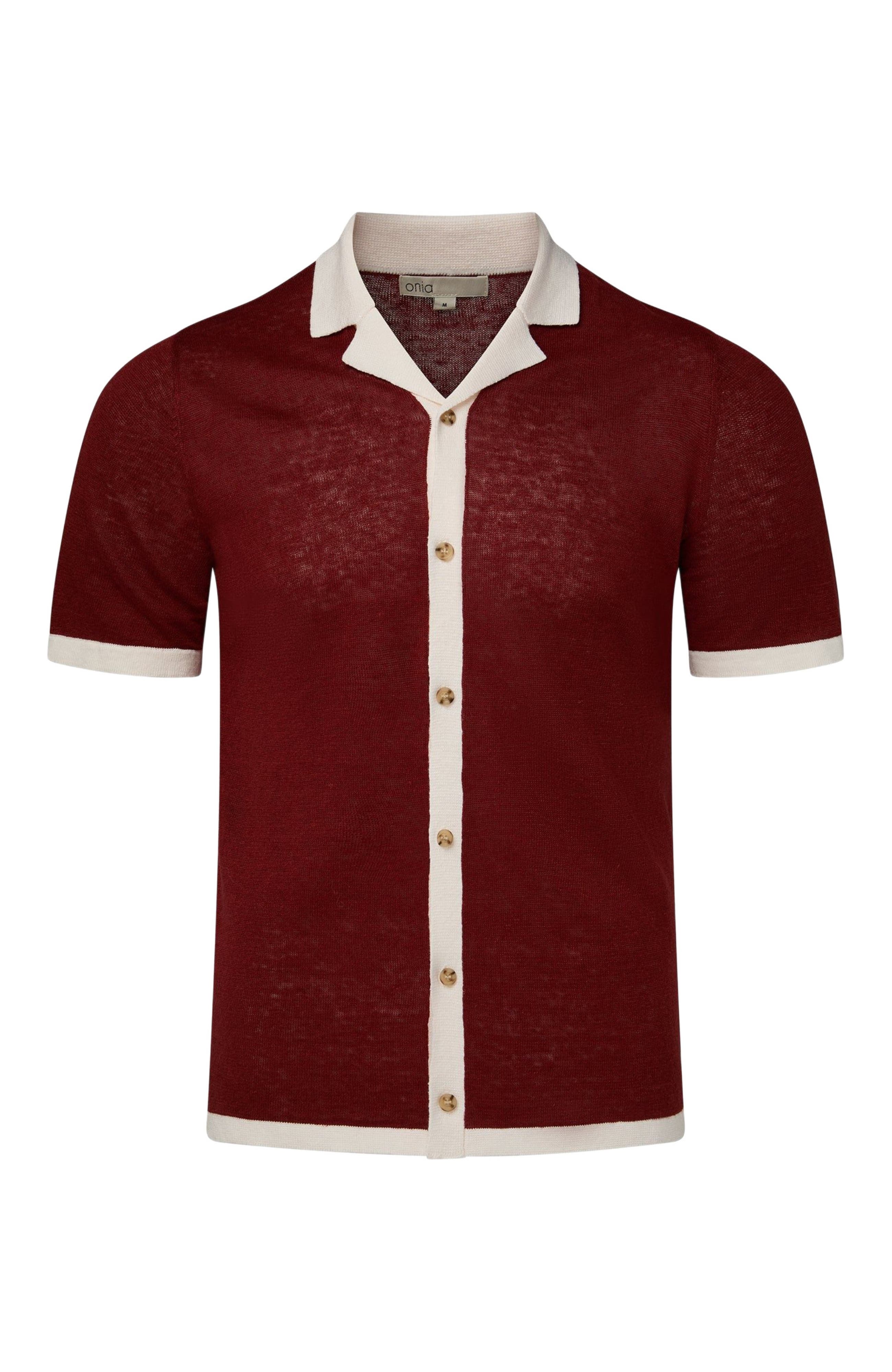 Linen Knit Camp Shirt - image 2