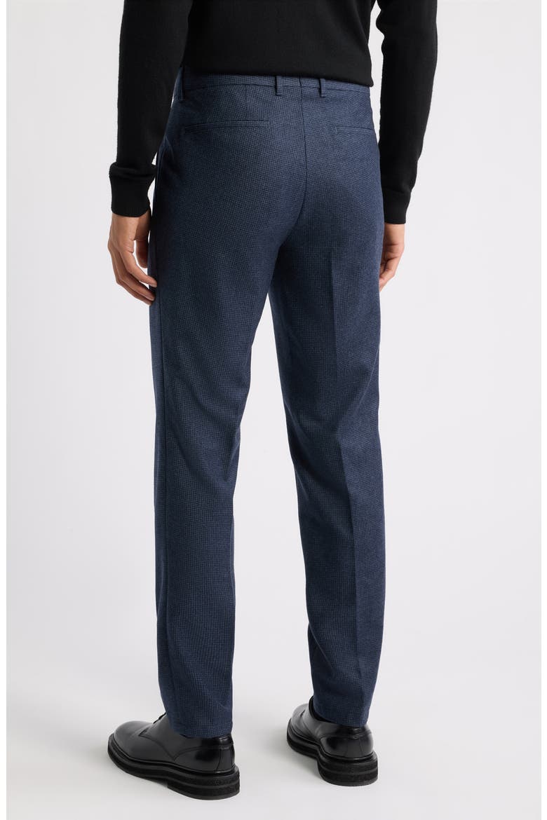 Genius Flat Front Virgin Wool Dress Pants, Alternate, color, DARK BLUE