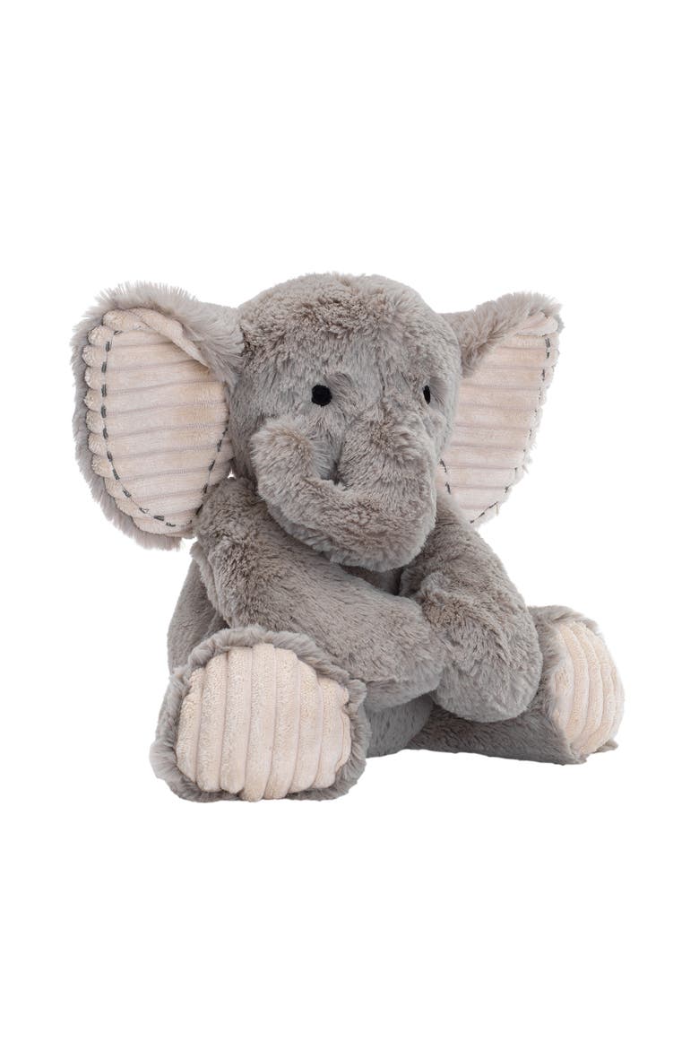 Jungle Safari Plush Elephant Stuffed Animal Toy Plushie - Jett, Alternate, color, Gray