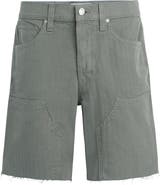 Hudson Jeans Cutoff Cotton Herringbone Carpenter Shorts