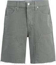 Hudson Jeans Cutoff Cotton Herringbone Carpenter Shorts