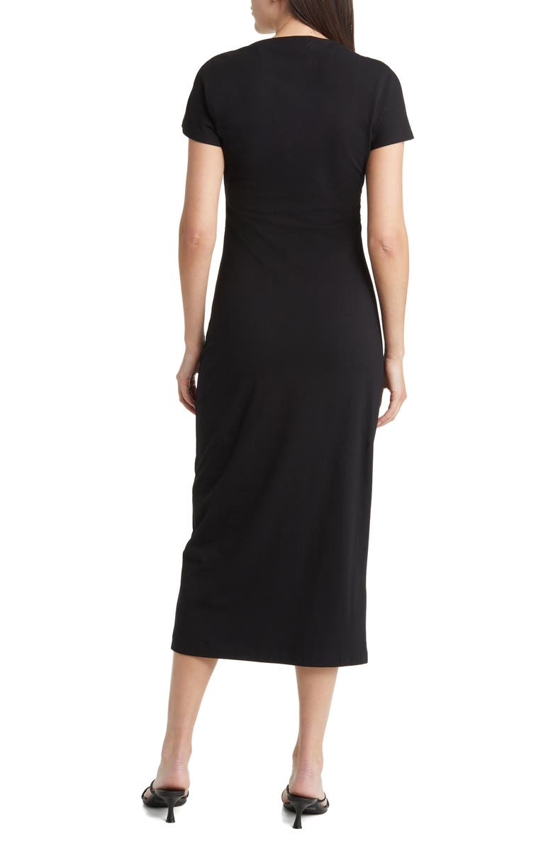 & Other Stories Ruched Cotton Dress, Alternate, color,