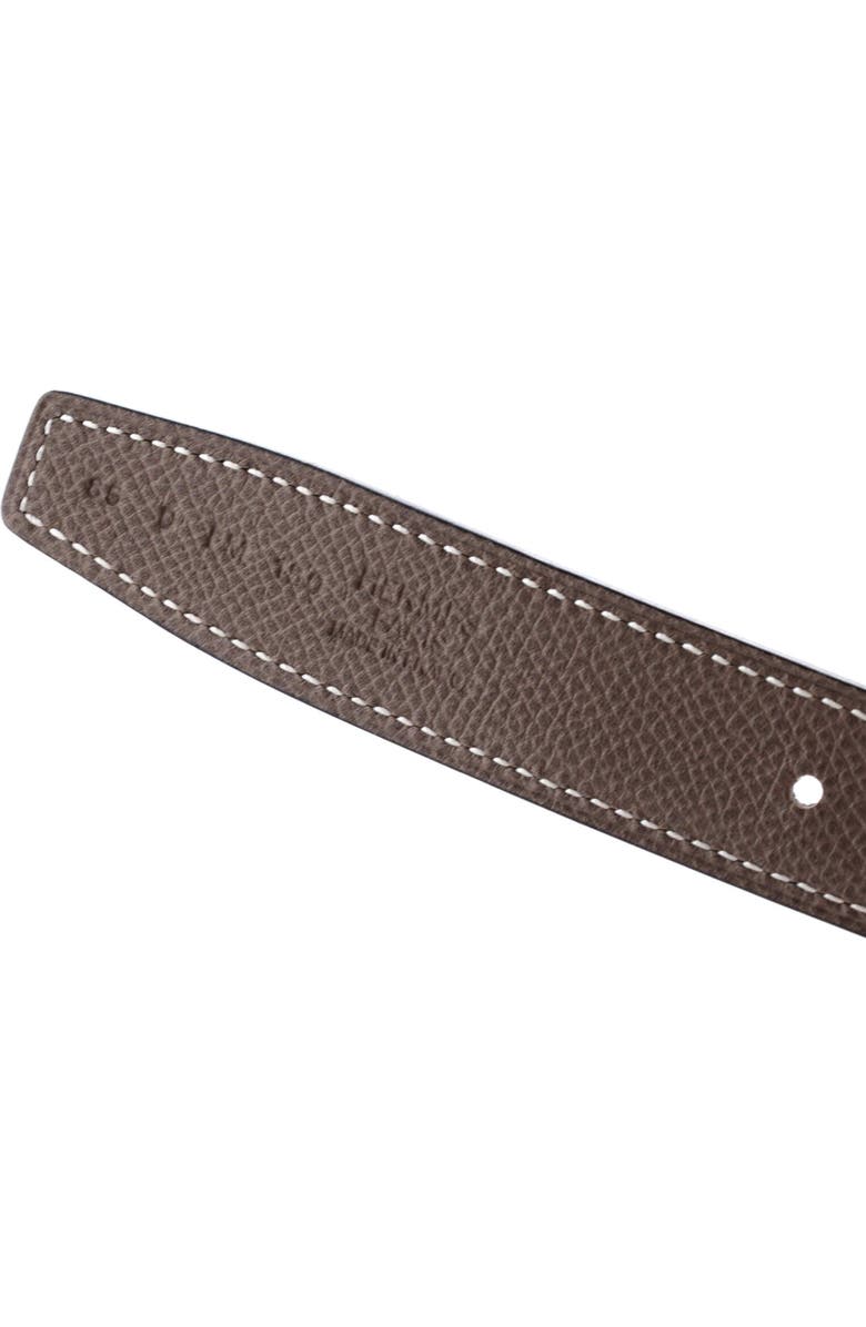 Pre-Owned Hermes Constance Reversible Belt Leather Thin, Alternate, color, Gray