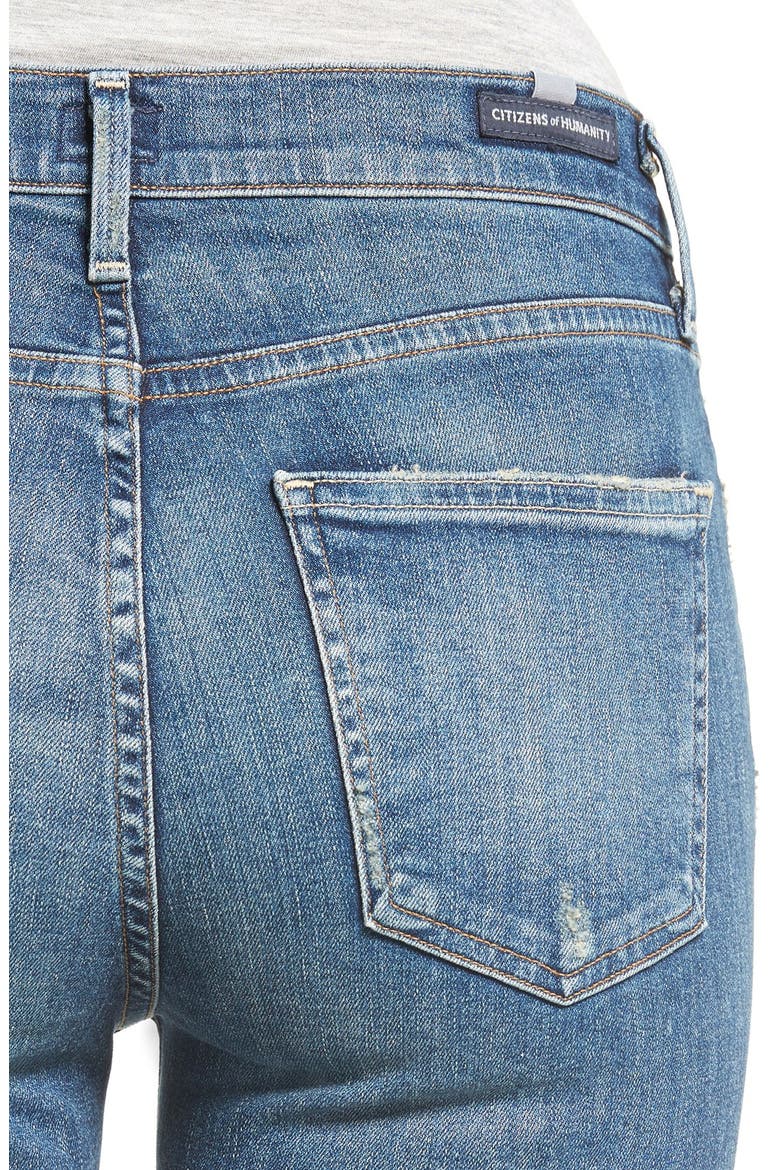 Rocket High Waist Crop Skinny Jeans, Alternate, color, WEEKENDER