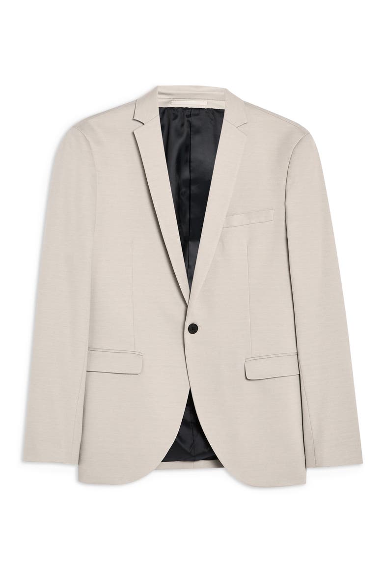 Skinny Fit Jersey Blazer, Alternate, color, GREY