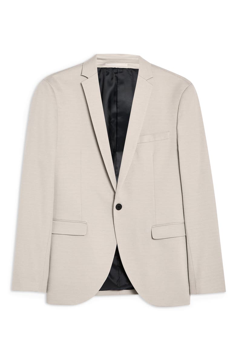 Topman Skinny Fit Jersey Blazer, Alternate, color, 