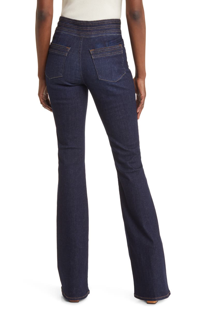 FRAME Le High Two-Button Flare Jeans, Alternate, color, 