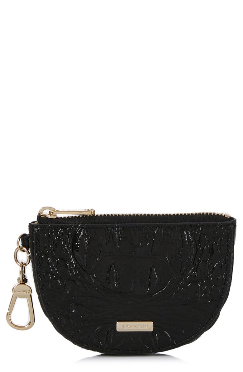 Brahmin Britt Croc Embossed Leather Coin Purse, Main, color,