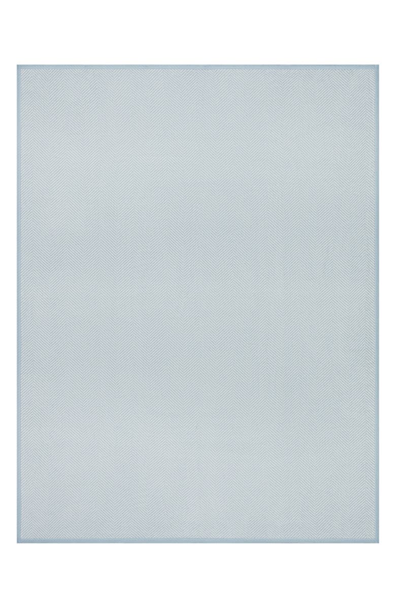 ChappyWrap Harborview Herringbone Throw Blanket, Alternate, color, Blue