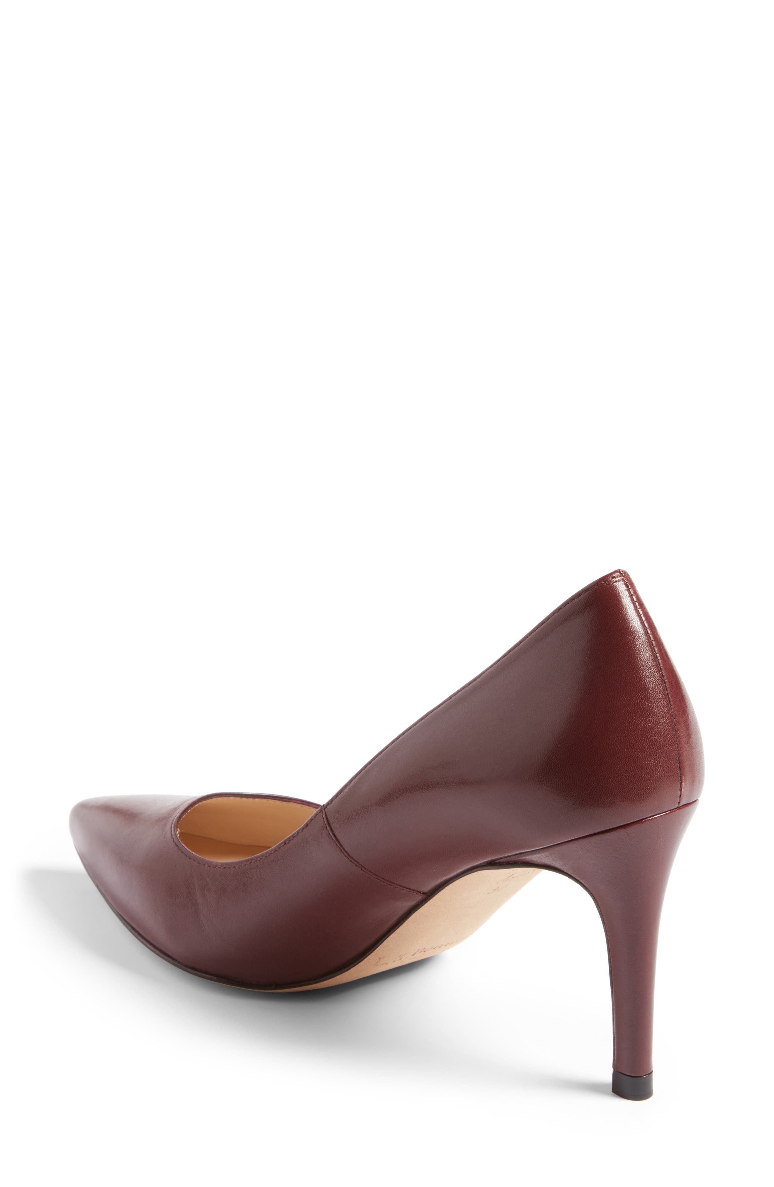 L.K. Bennett Florete Pump, Alternate, color, RED/ OXBLOOD