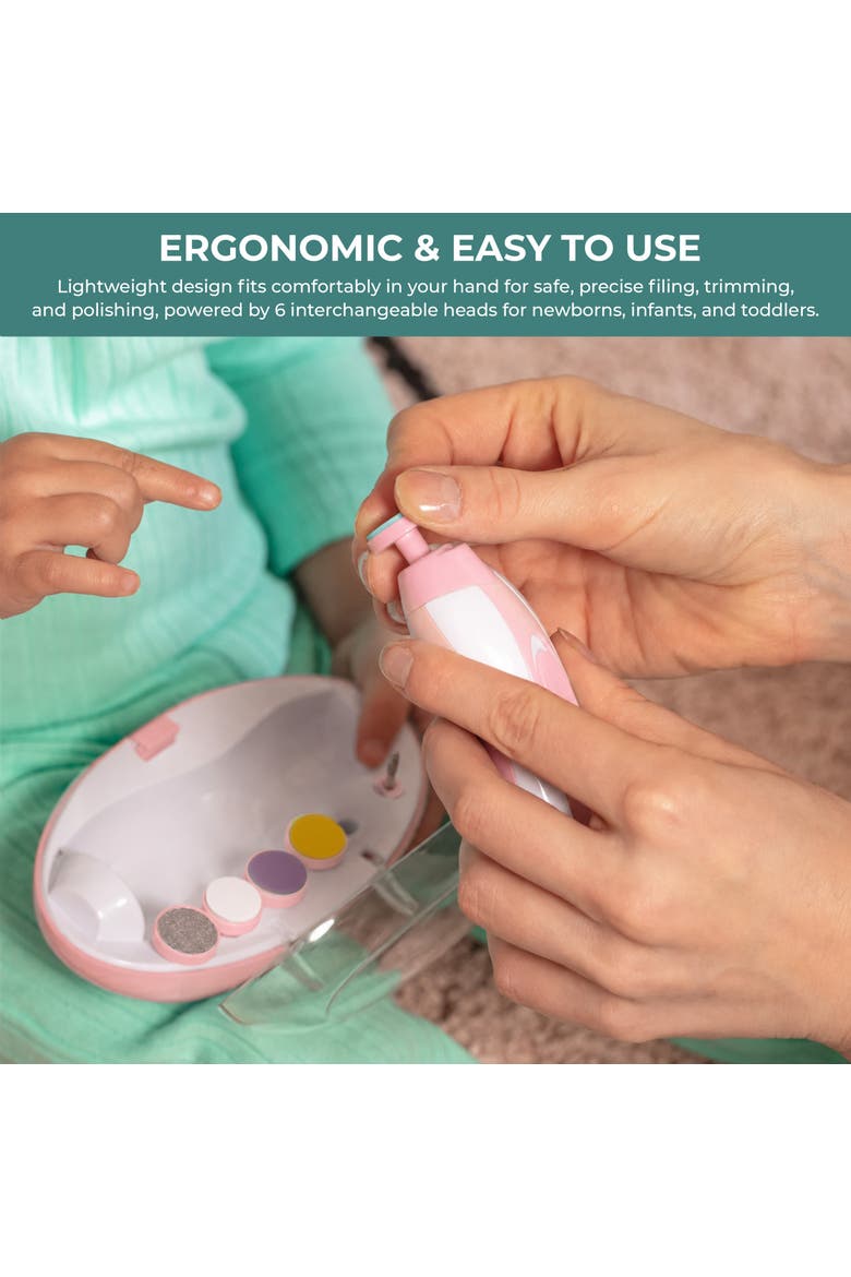 Electric Baby Nail Trimmer Gentle Care Kit, Alternate, color, Pink