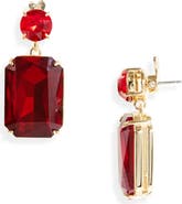 Carolina Herrera Riviere Crystal Drop Earrings