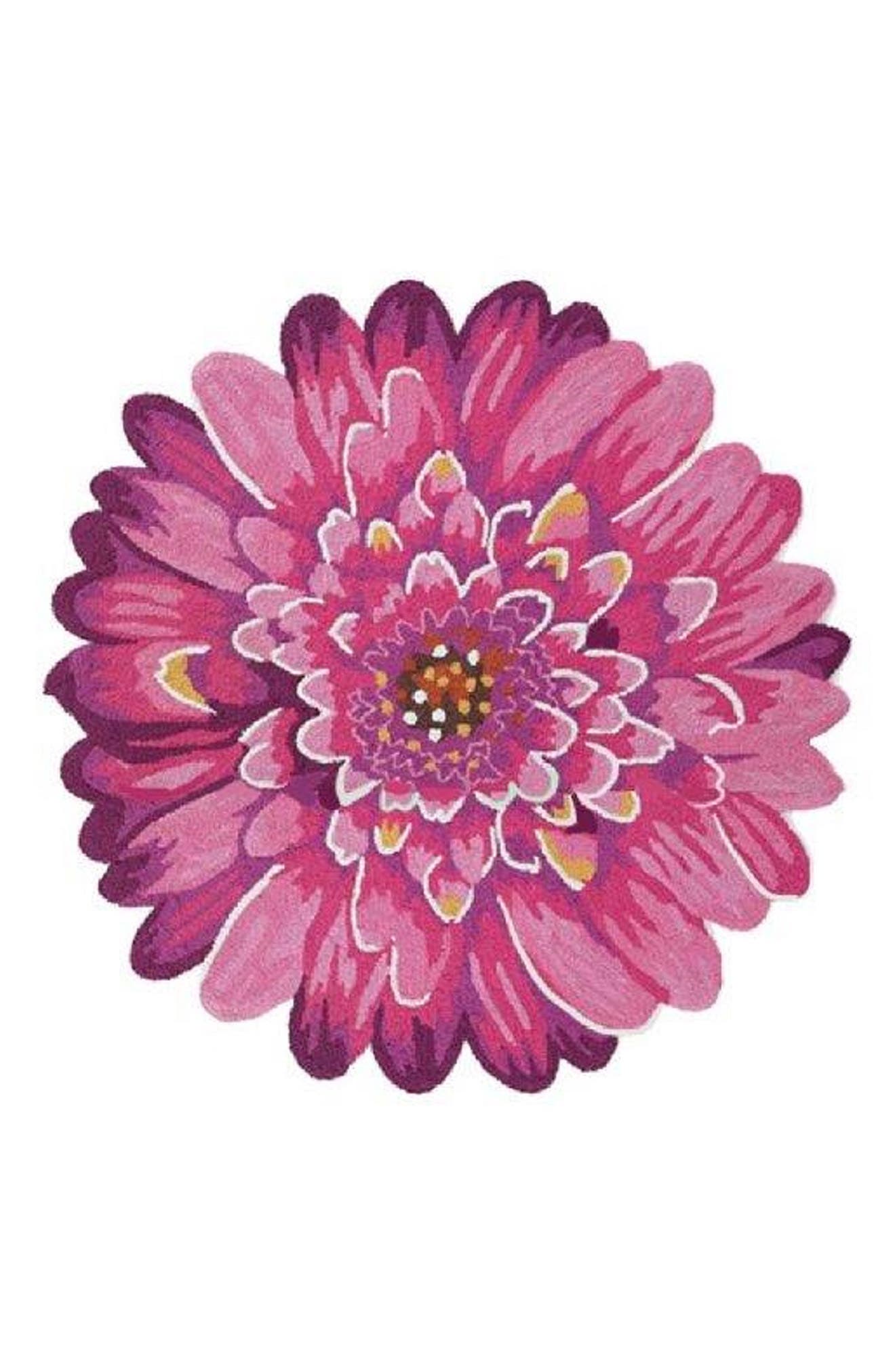 Dahlia Round Indoor/Outdoor Doormat