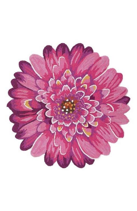 Dahlia Round Indoor/Outdoor Doormat